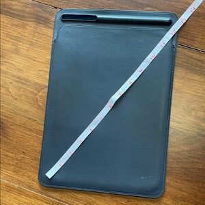Apple leather Navy Sleeve Case - Protective Slipcover.